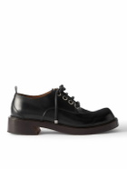 Alexander McQueen - Debossed Leather Shoes - Black