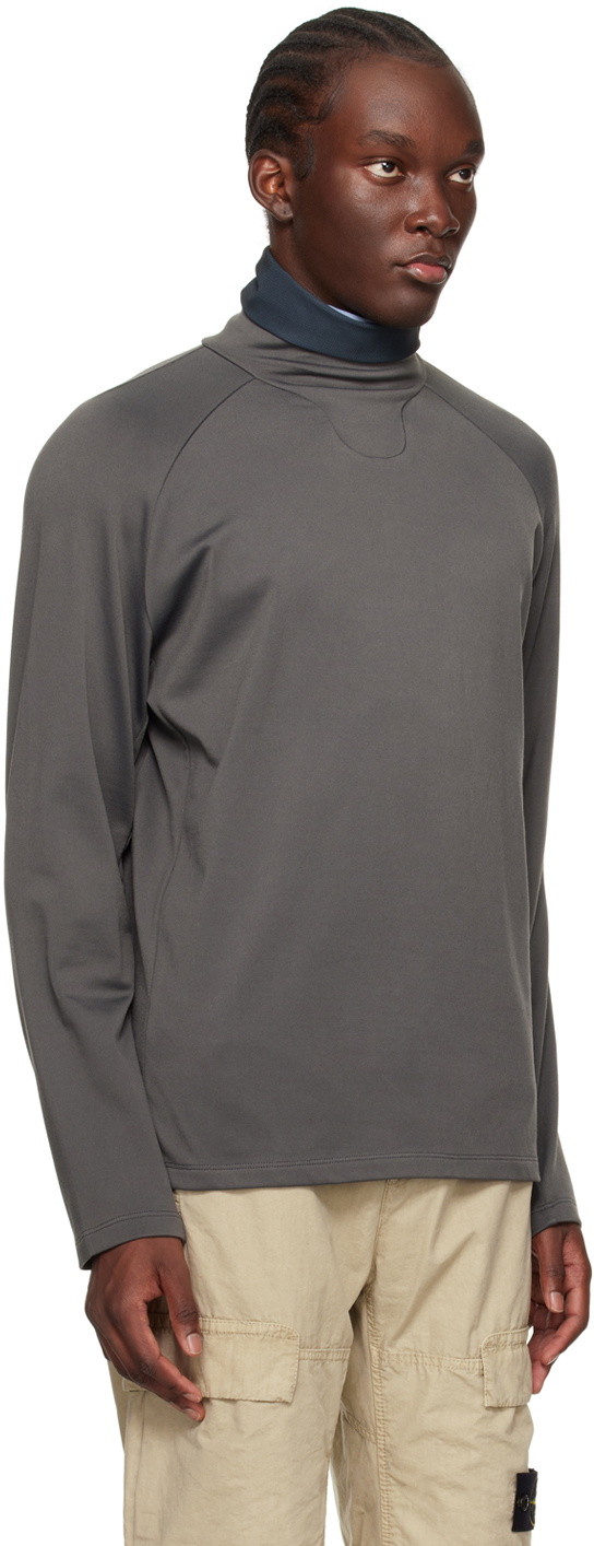 _J.L - A.L_ Black Neck Gathor Turtleneck