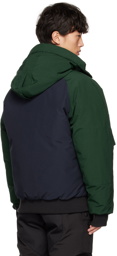 Canada Goose Navy & Green Chilliwack Down Jacket