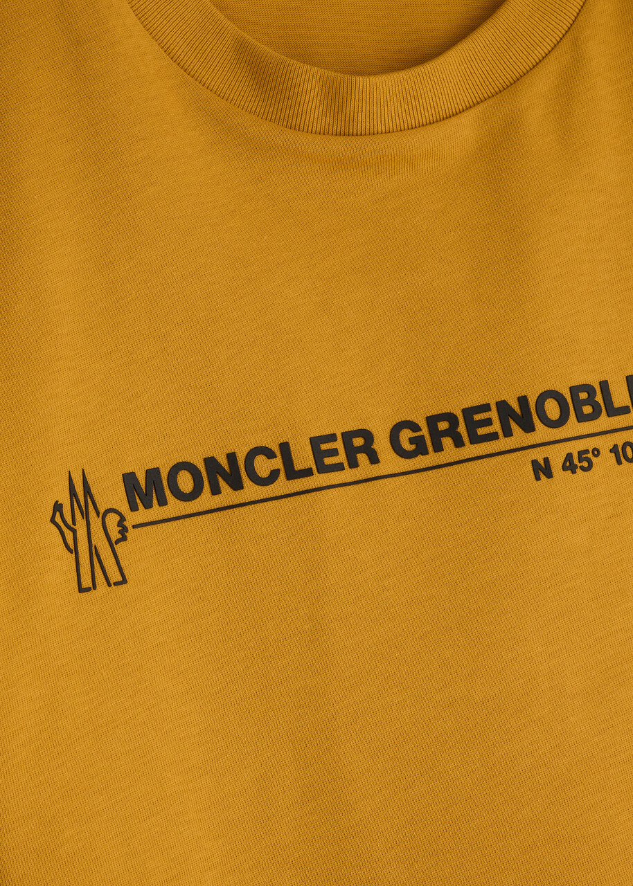 Moncler Grenoble Day-Namic Logo-print Cotton T-shirt Yellow