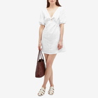 Deiji Studios Women's Tie Seamed Linen Mini Dress in White