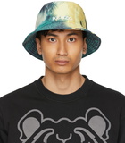 Kenzo Yellow High Summer Tropical Graffiti Bucket Hat