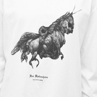 Han Kjobenhavn Men's Long Sleeve Unicorn Boxy T-Shirt in White