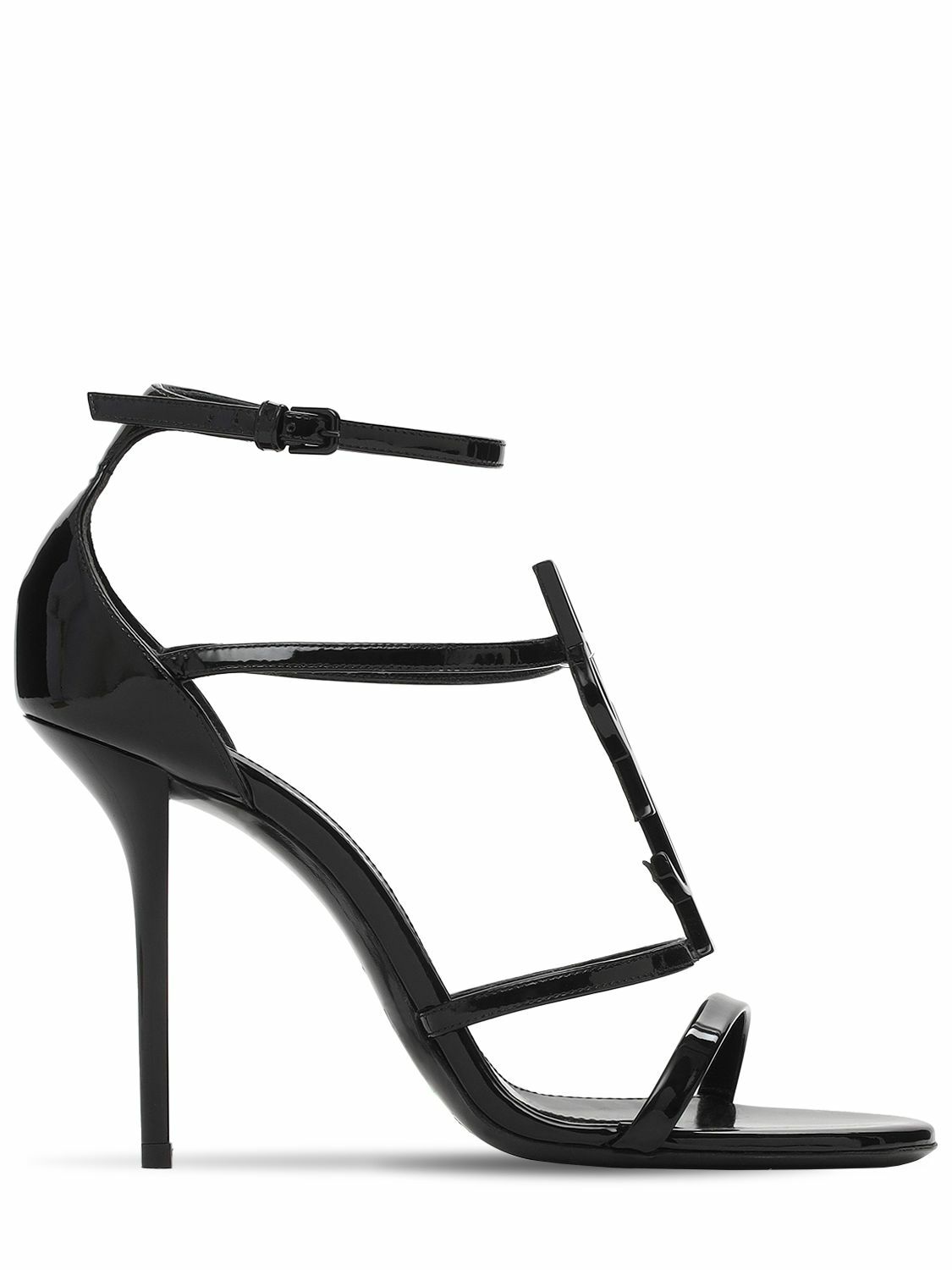 SAINT LAURENT - 110mm Cassandra Patent Leather Sandals Saint Laurent