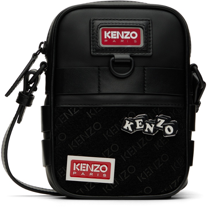 Photo: Kenzo Black Velcro Messenger Bag