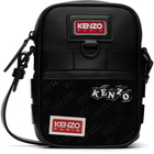 Kenzo Black Velcro Messenger Bag