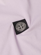 Stone Island - Logo-Appliquéd Garment-Dyed Cotton-Jersey T-Shirt - Purple