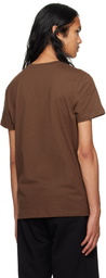 Balmain Brown Flocked T-Shirt