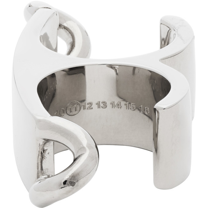 【GWセール】定価6万、Maison Margiela Double Ring Maison Margiela Silver Double Ring Maison Margiela