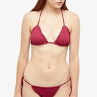 Frankies Bikinis Women's Tiana Bikini Top in Bordeaux