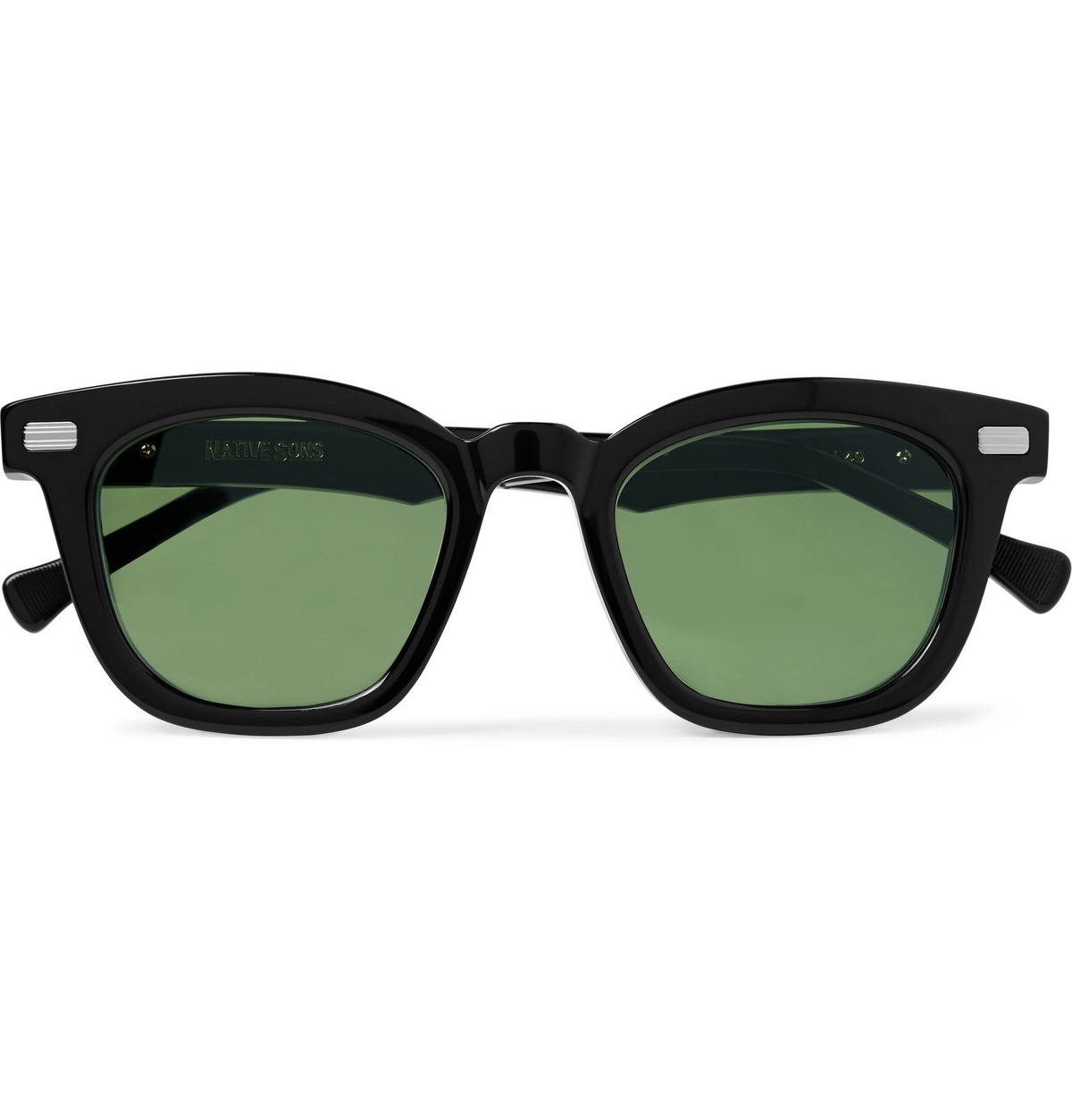 Native Sons - Kowalski D-Frame Acetate Sunglasses - Black Native Sons