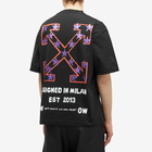 Off-White Men's Star Arrow Skate T-Shirt in Black/White