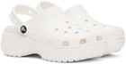 Crocs White Classic Platform Clogs