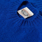 Jamieson's of Shetland Men's Crew Knit in Royal