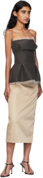 GIA STUDIOS Brown Vivienne Top