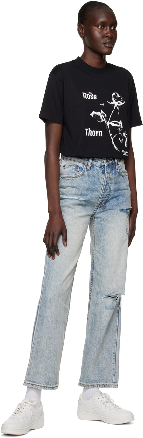 Ksubi Blue Brooklyn Skream Trashed Jeans Ksubi