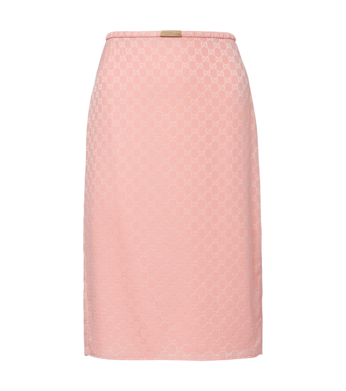 Gucci Crêpe Jacquard Midi Skirt With Floral Pattern Gucci