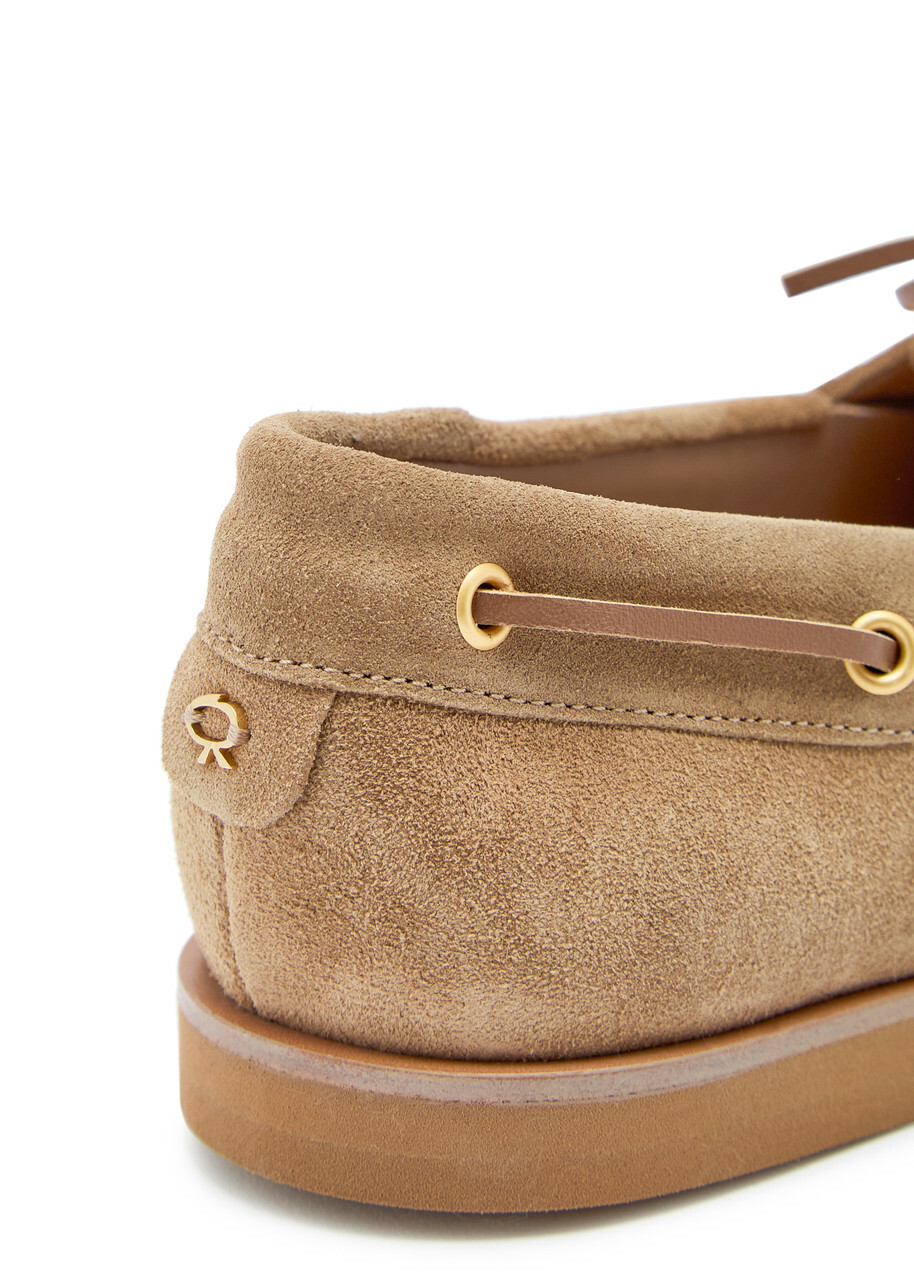 Gianvito Rossi Vande Suede Shoes Camel