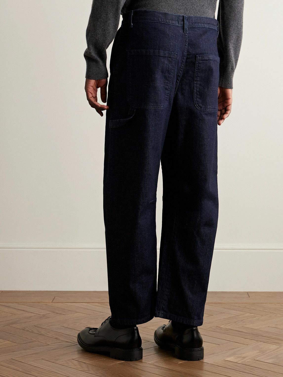 Nili Lotan - Carpenter Straight-Leg Cropped Jeans - Blue