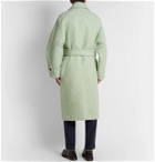 AMI - Belted Wool and Alpaca-Blend Coat - Green