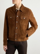 Ralph Lauren Purple label - Suede Trucker Jacket - Brown