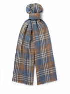 Loro Piana - Fringed Checked Linen Scarf