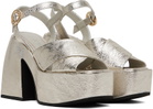 Nodaleto Silver Joni Heeled Sandals