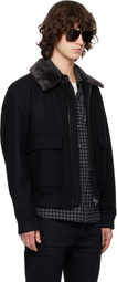 BOSS Black Wool-Cashmere Jacket