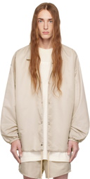 Fear of God ESSENTIALS Taupe Drawstring Jacket
