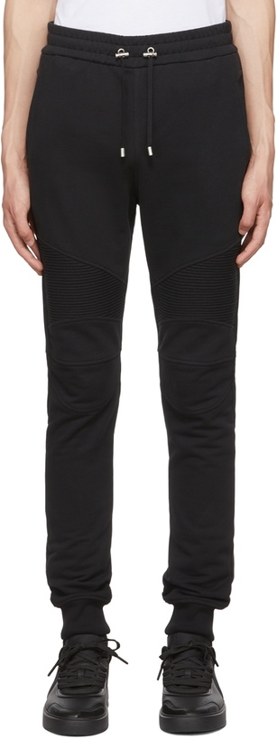 Photo: Balmain Black Foil Lounge Pants