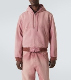 Auralee Cropped cotton hoodie