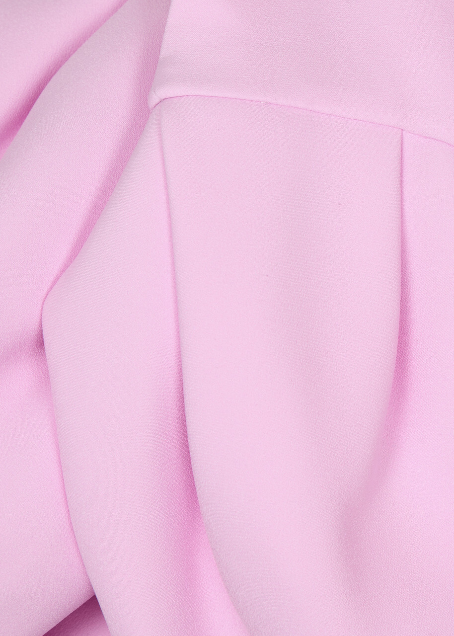 Solace London Lora Crepe Midi Dress Light Pink