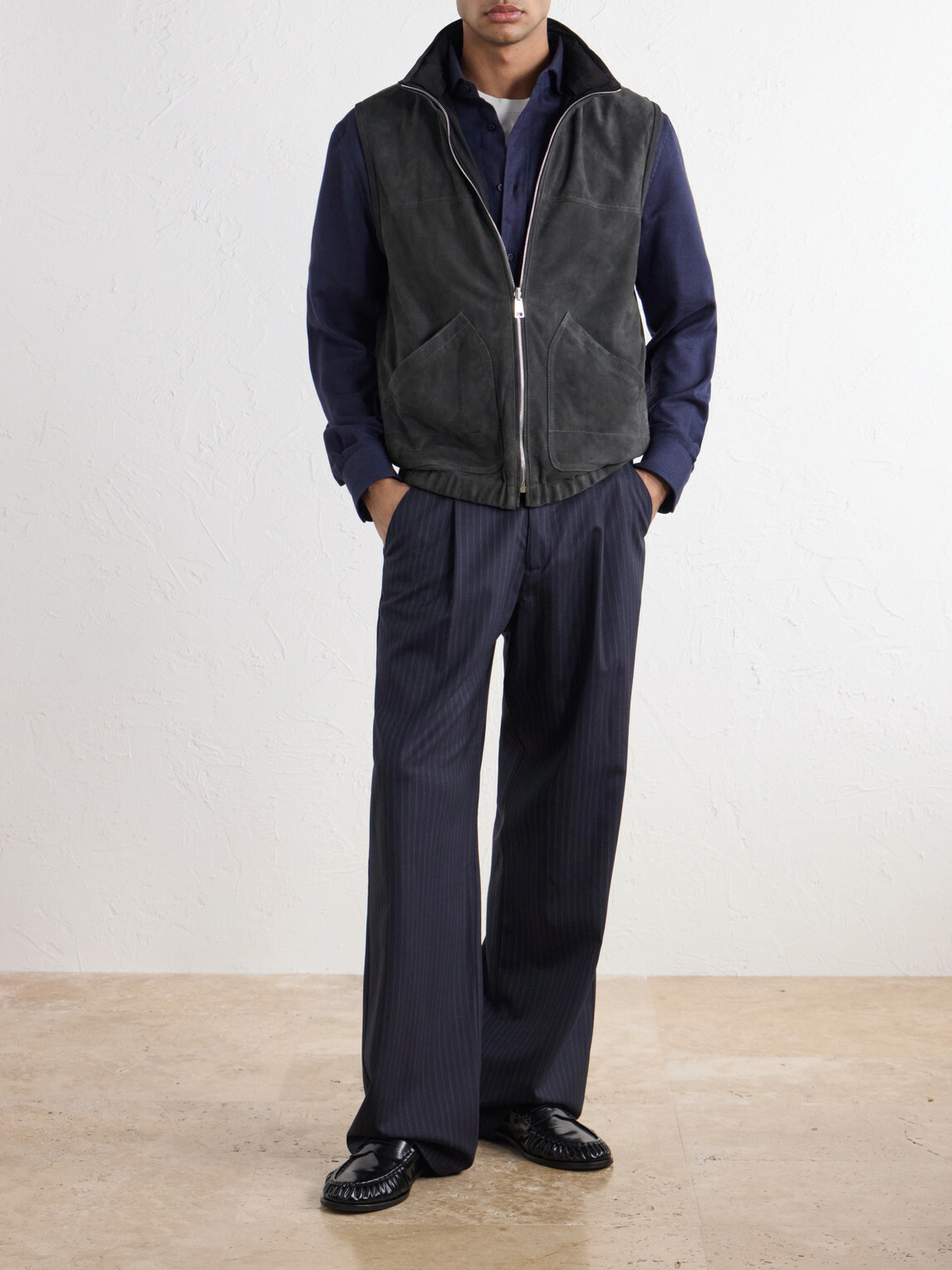 Valstar - Reversible Suede Vest - Black