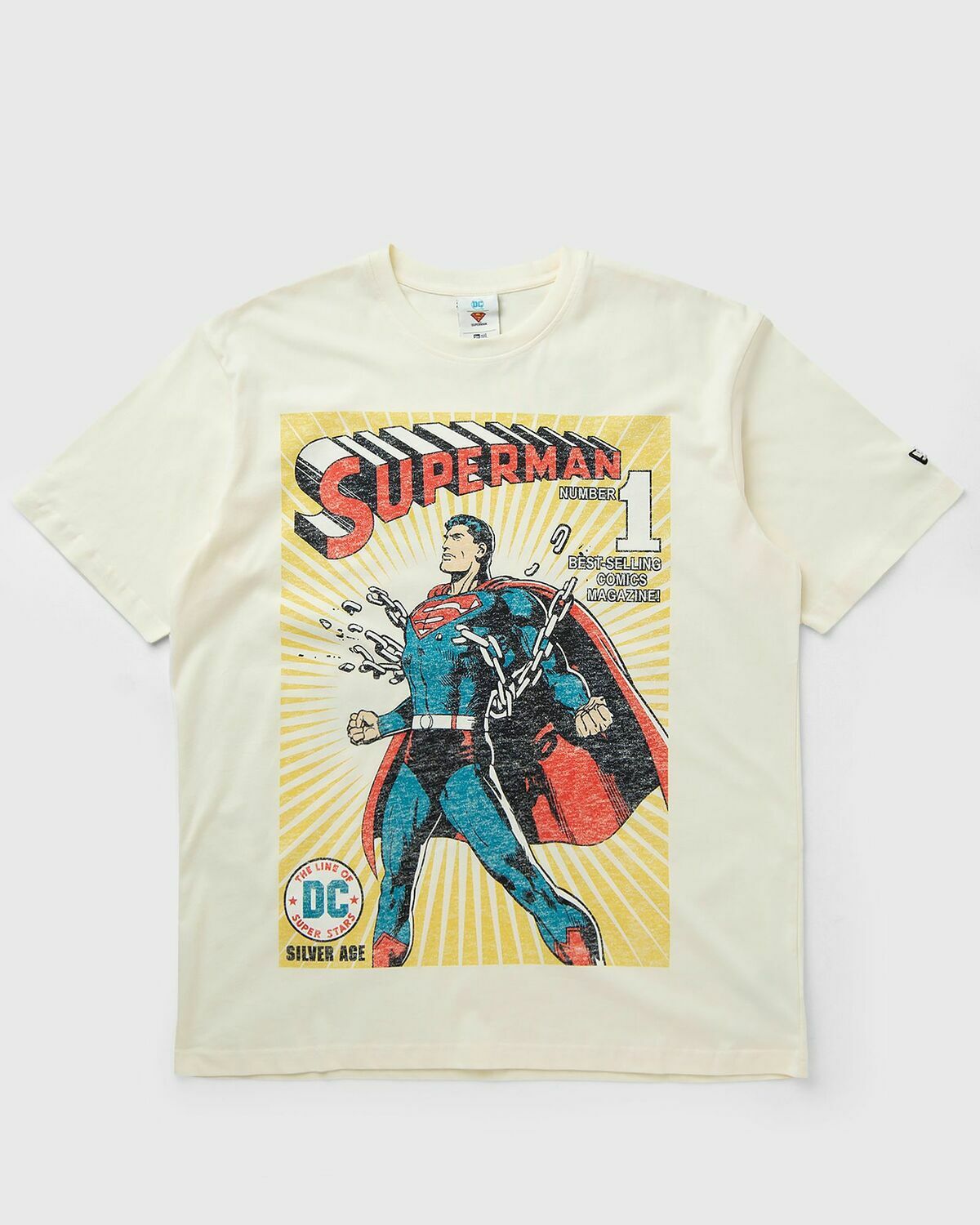 New Era OSCHSPT SSTEE2396 SUPERMAN White Mens Shortsleefe