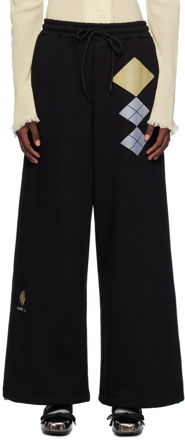 OPEN YY Women's Wide Sweatpants in Blue OPEN YY
