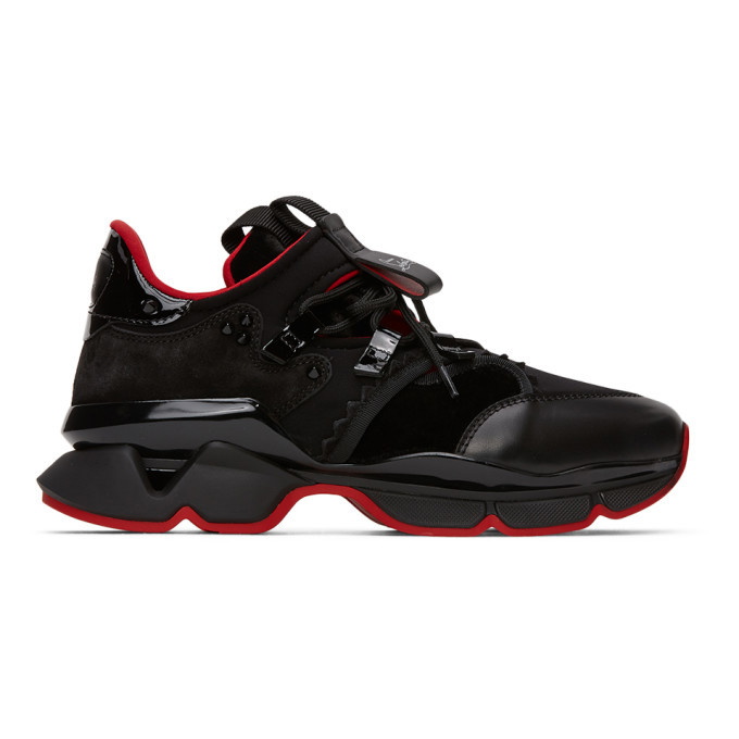 Photo: Christian Louboutin Black and Red Runner Sneakers
