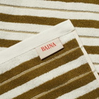 Baina Franklin Bath Towel in Caper/Chalk