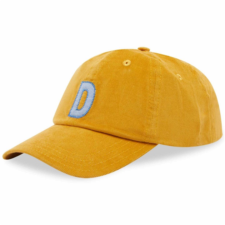 Photo: Drake's Men's Chambray D Baseball Cap in Yellow 