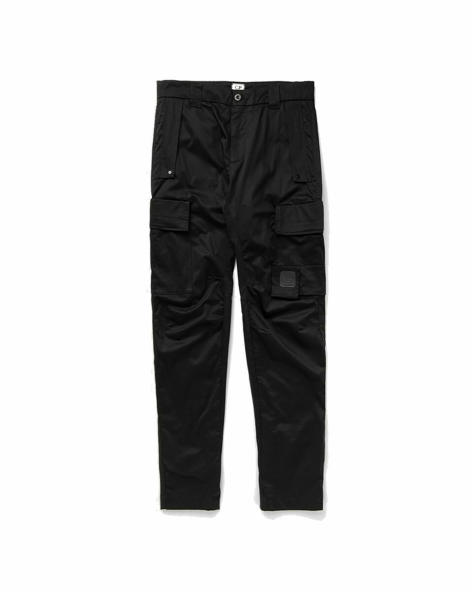 Photo: C.P. Company Stretch Satin Piece Dyed Pants   Cargopant Black - Mens - Cargo Pants