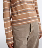 Varley Mayra striped polo sweater