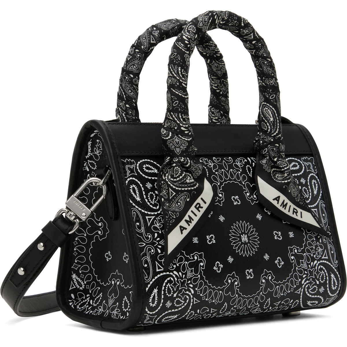 AMIRI Black Bandana Micro Triangle Bag
