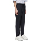 Juun.J Navy Pinstripe Trousers