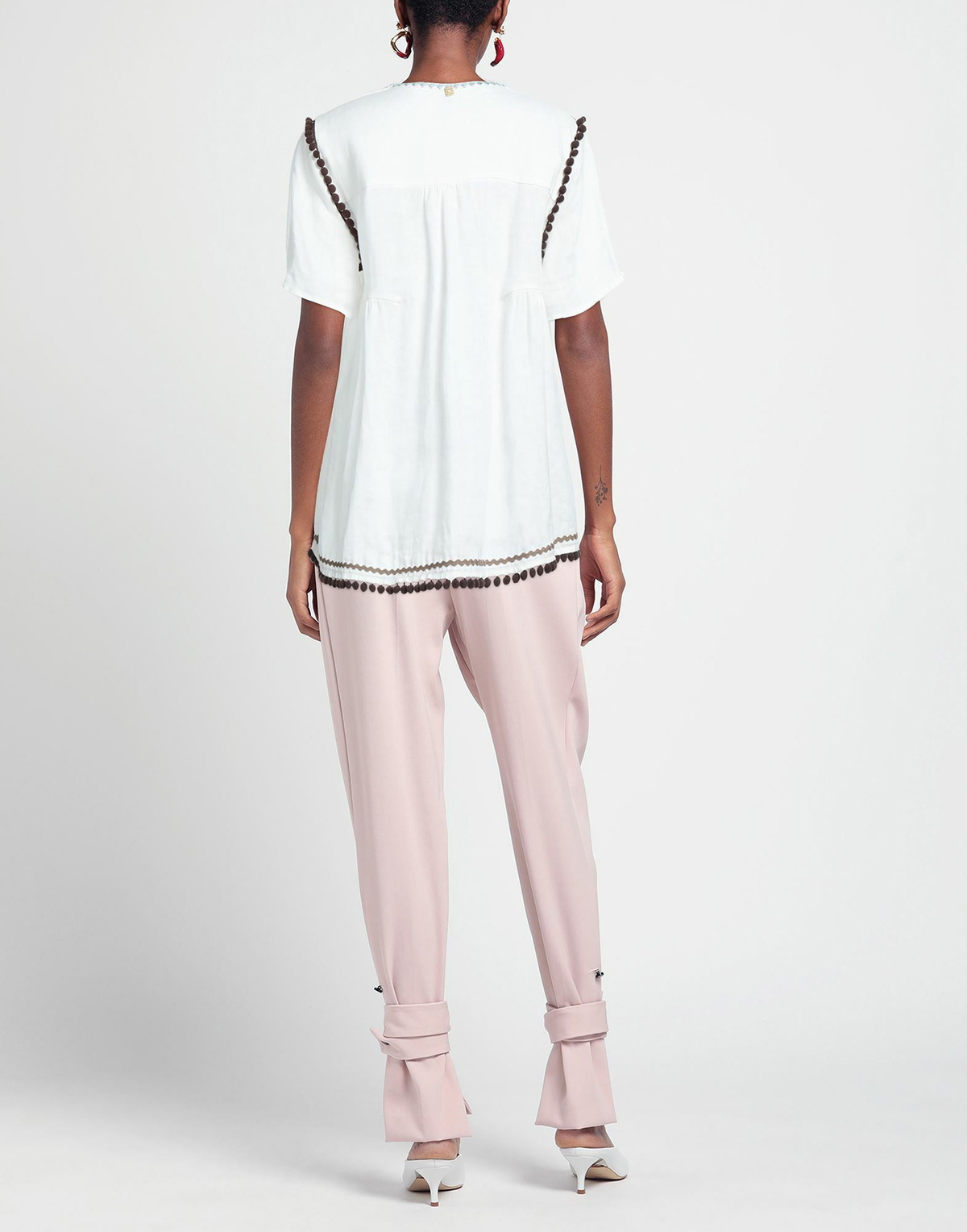 Manila Grace Womens Top in White