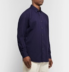Ermenegildo Zegna - Cotton-Poplin Shirt - Dark purple