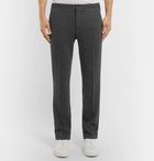 Incotex - Slim-Fit Herringbone Cotton-Blend Trousers - Men - Charcoal