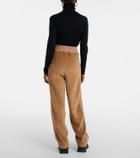 Moncler Faux fur sweatpants