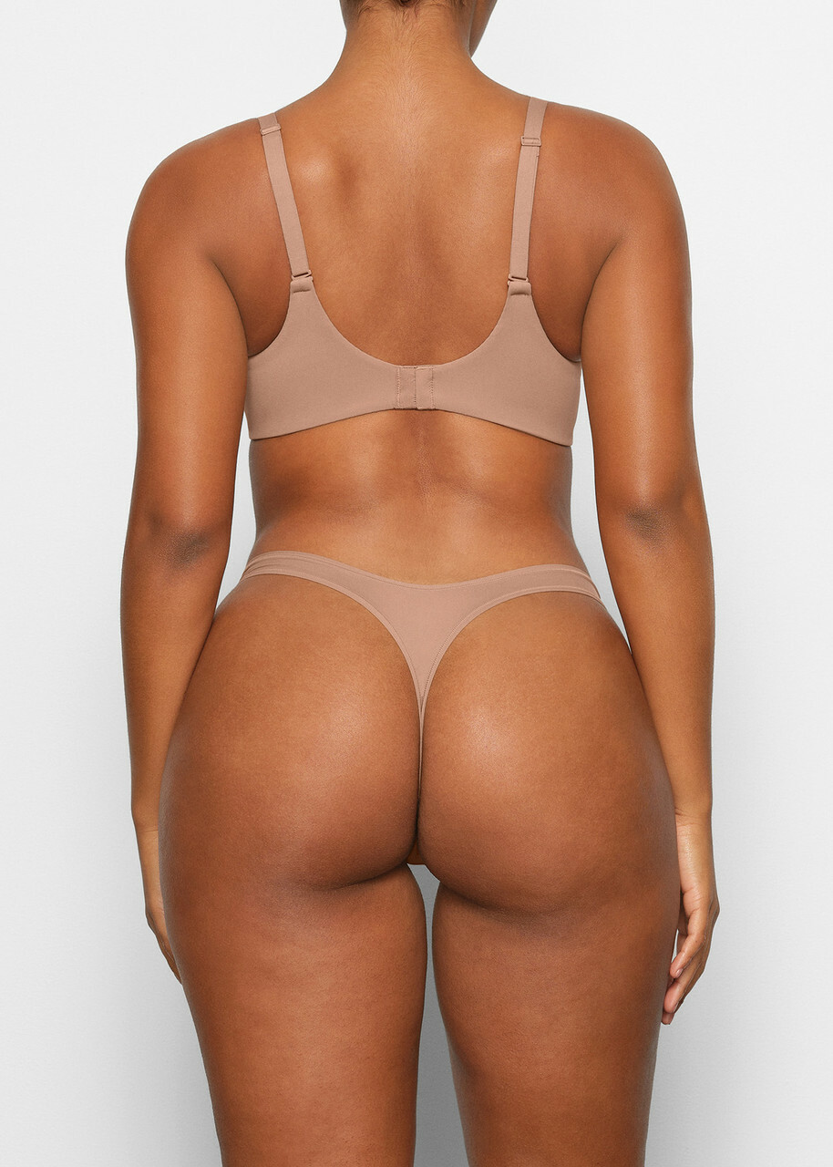 Skims Stretch-jersey Push-up bra Light Brown