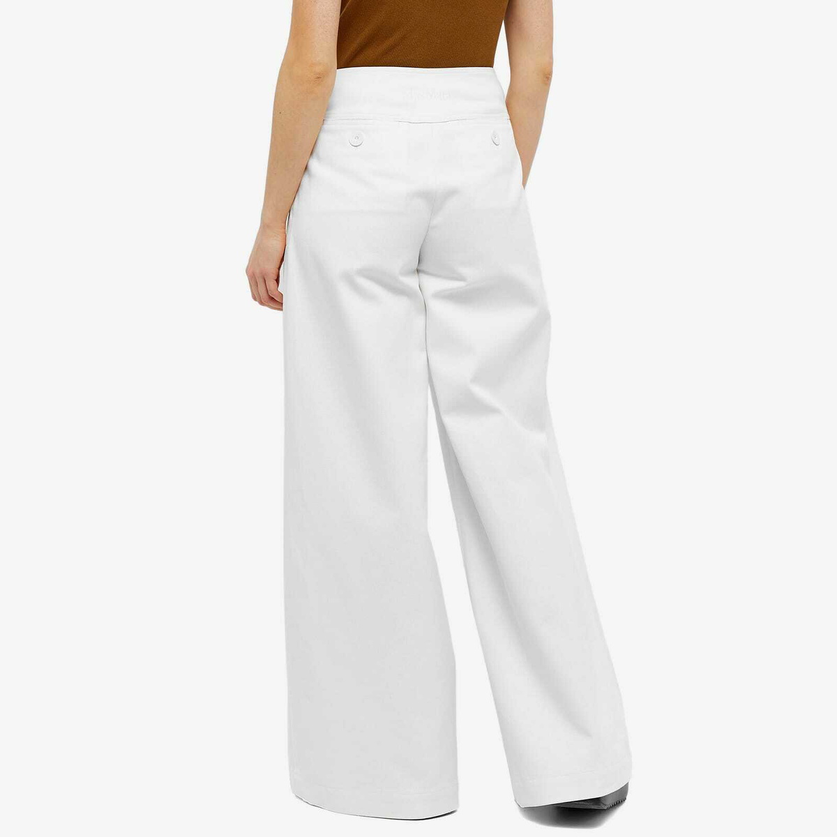 Women's High Waist Solid Flare Pant Long Trousers