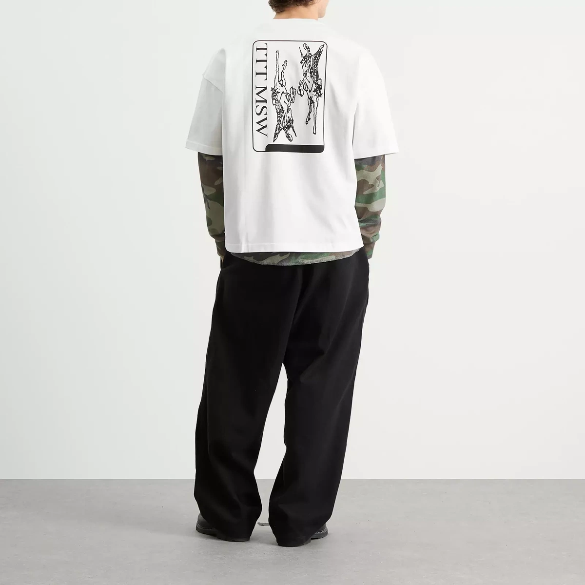 TTT MSW Men's Unicorn Logo T-Shirt in White
