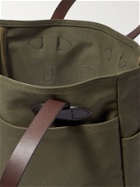 FILSON - Leather Trimmed Cotton-Twill Tote